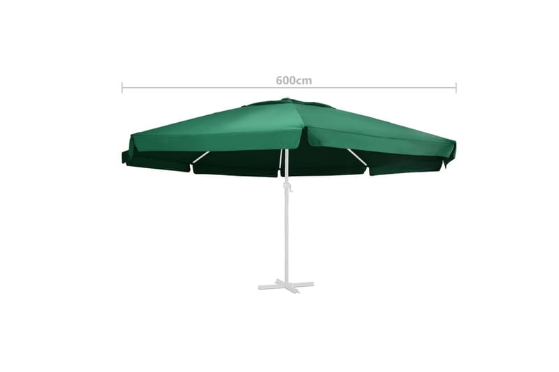 Reservtyg för parasoll grön 600 cm - Grön - Utemöbler - Solskydd - Parasoll