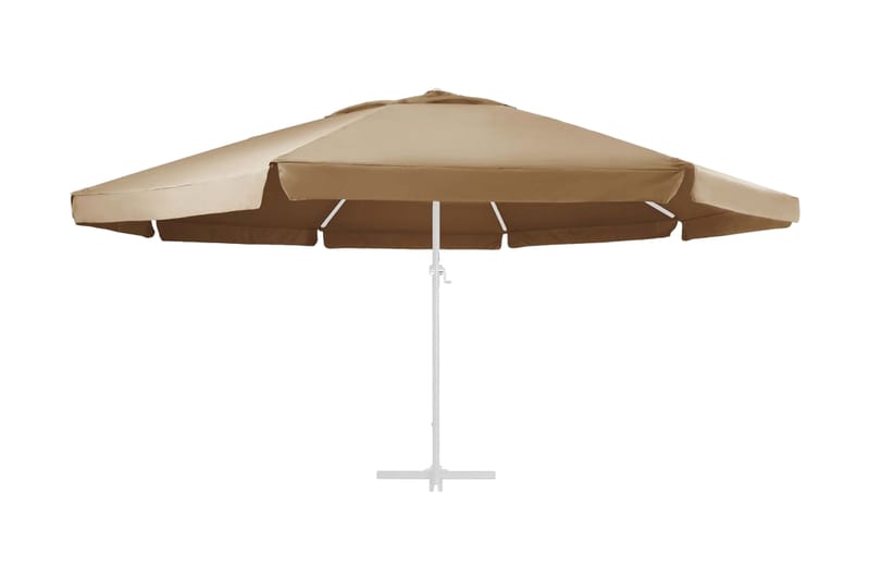 Reservtyg för parasoll taupe 600 cm - Beige - Utemöbler - Solskydd - Parasoll