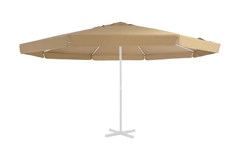 Reservtyg för parasoll taupe 500 cm - Beige - Utemöbler - Solskydd - Parasoll