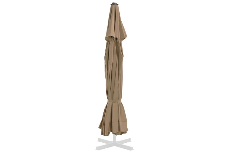 Reservtyg för parasoll taupe 500 cm - Beige - Utemöbler - Solskydd - Parasoll