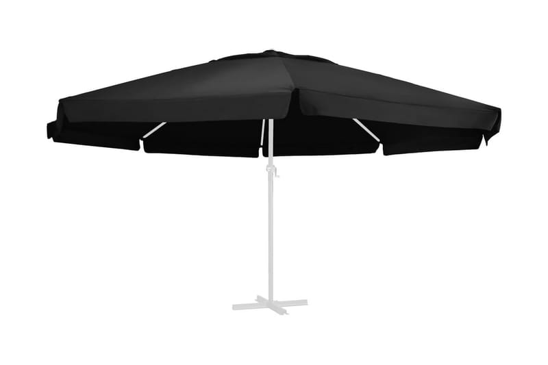 Reservtyg för parasoll svart 600 cm - Svart - Utemöbler - Solskydd - Parasoll
