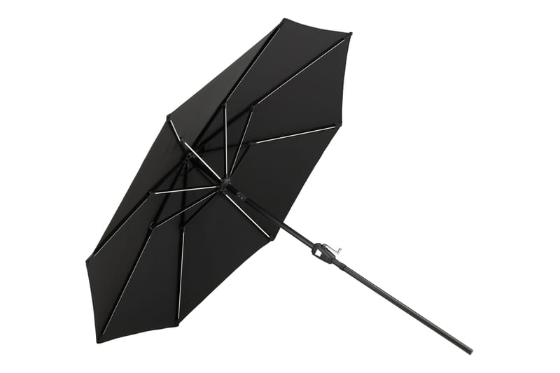 Sabal Parasoll 270 cm med LED - Svart - Utemöbler - Solskydd - Parasoll