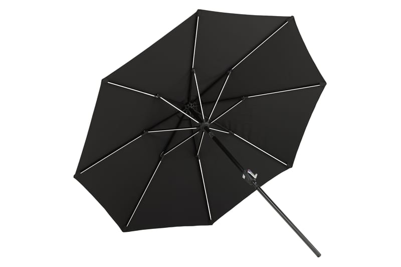 Sabal Parasoll 270 cm med LED - Svart - Utemöbler - Solskydd - Parasoll