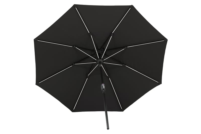 Sabal Parasoll 270 cm med LED - Svart - Utemöbler - Solskydd - Parasoll