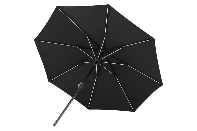 Sabal Parasoll 270 cm med LED - Svart - Utemöbler - Solskydd - Parasoll