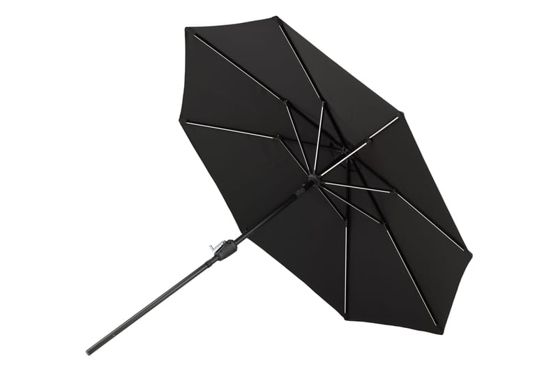 Sabal Parasoll 270 cm med LED - Svart - Utemöbler - Solskydd - Parasoll