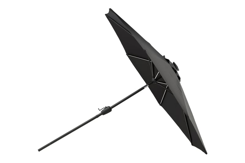 Sabal Parasoll 270 cm med LED - Svart - Utemöbler - Solskydd - Parasoll