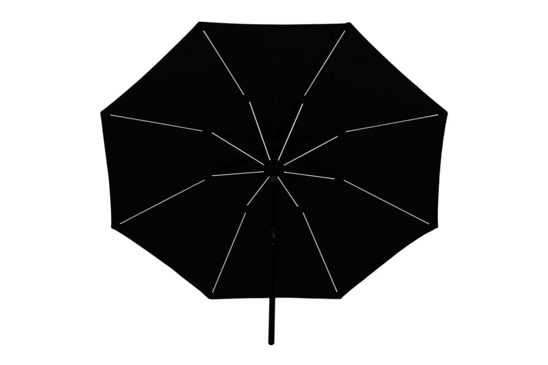 Sabal Parasoll 270 cm med LED - Svart - Utemöbler - Solskydd - Parasoll