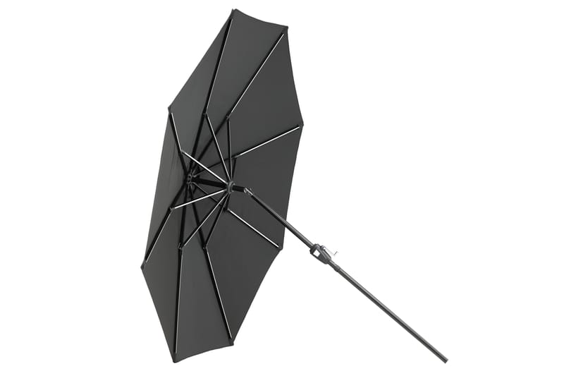 Sabal Parasoll 270 cm med LED - Svart - Utemöbler - Solskydd - Parasoll