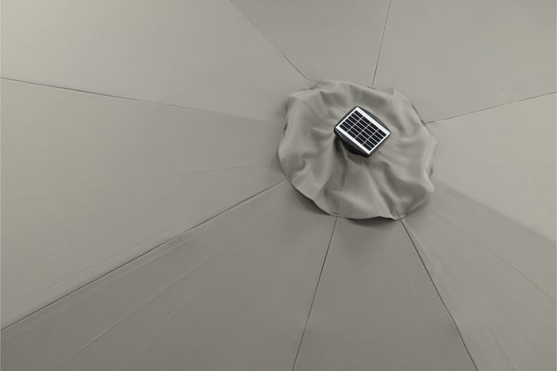 Sabal Parasoll 270 cm med LED Grå - Venture Home - Parasoll