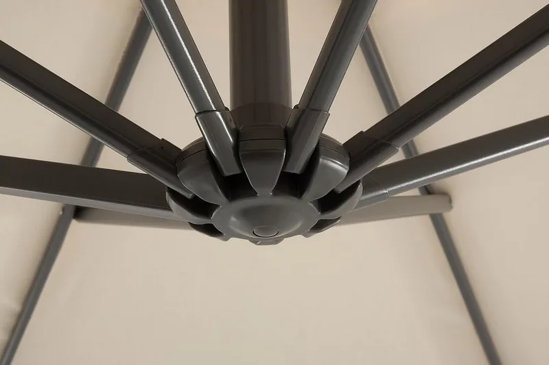 Savona Parasoll 240 cm - Vit - Utemöbler - Solskydd - Parasoll - Hängparasoll & frihängande parasoll