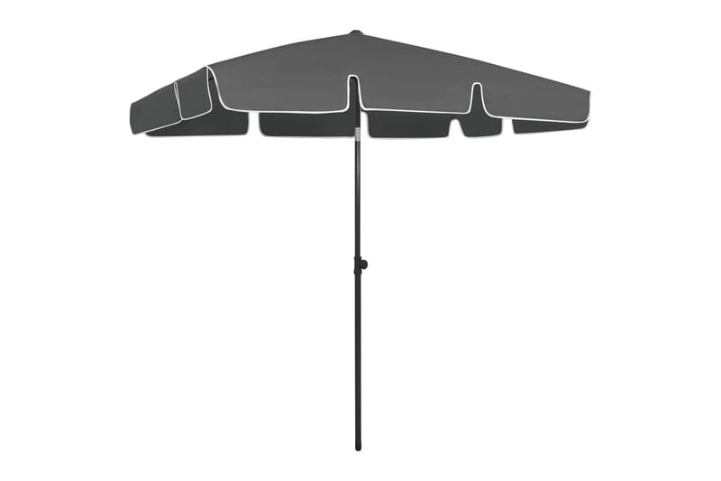 Strandparasoll antracit 200x125 cm - Antracit - Utemöbler - Solskydd - Parasoll - Strandparasoll