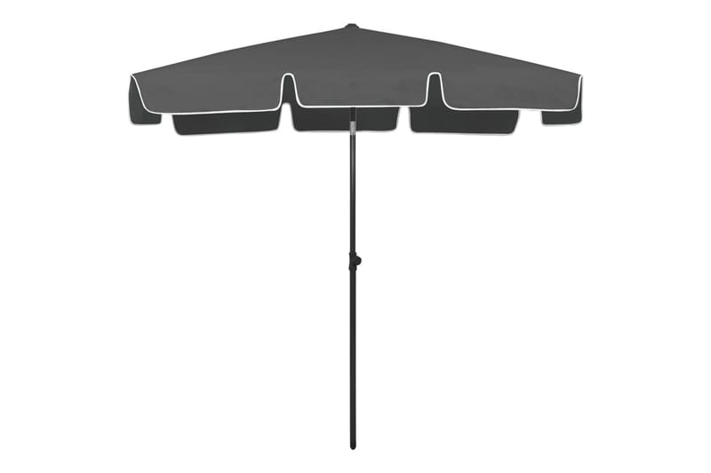 Strandparasoll antracit 200x125 cm - Antracit - Utemöbler - Solskydd - Parasoll - Strandparasoll