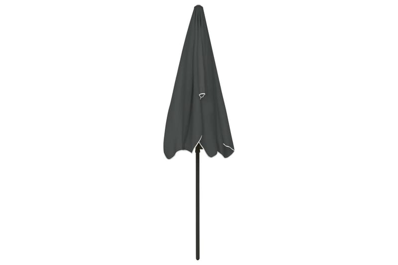 Strandparasoll antracit 200x125 cm - Antracit - Utemöbler - Solskydd - Parasoll - Strandparasoll