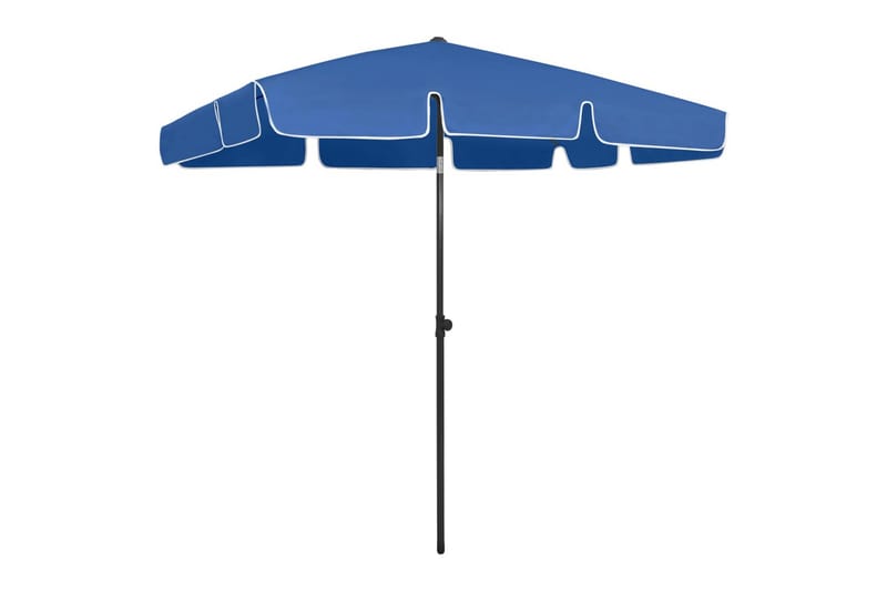 Strandparasoll azurblå 200x125 cm - Azurblå - Utemöbler - Solskydd - Parasoll - Strandparasoll