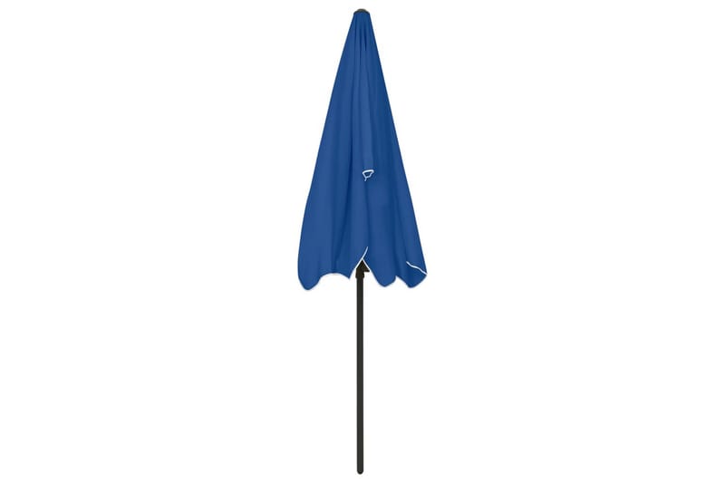 Strandparasoll azurblå 200x125 cm - Azurblå - Utemöbler - Solskydd - Parasoll - Strandparasoll