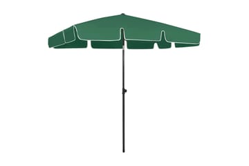 Strandparasoll grön 200x125 cm