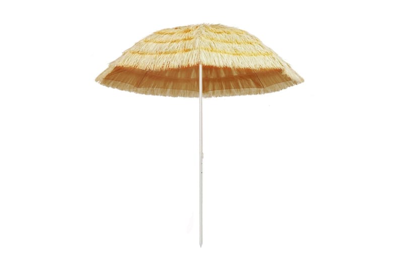 Strandparasoll 240 cm Hawaii-stil naturlig - Brun - Strandparasoll