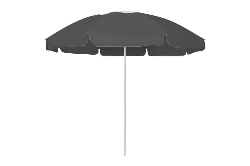 Strandparasoll antracit 240 cm - Antracit - Utemöbler - Solskydd - Parasoll - Strandparasoll