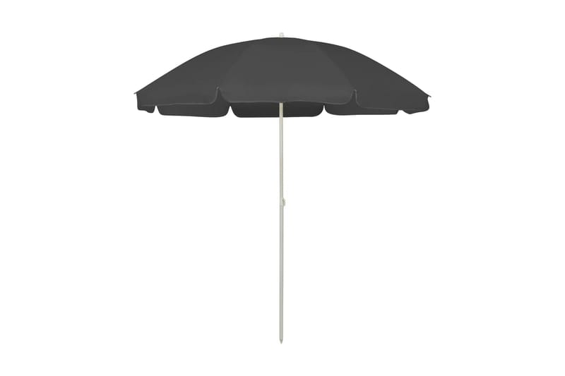 Strandparasoll antracit 240 cm - Antracit - Utemöbler - Solskydd - Parasoll - Strandparasoll