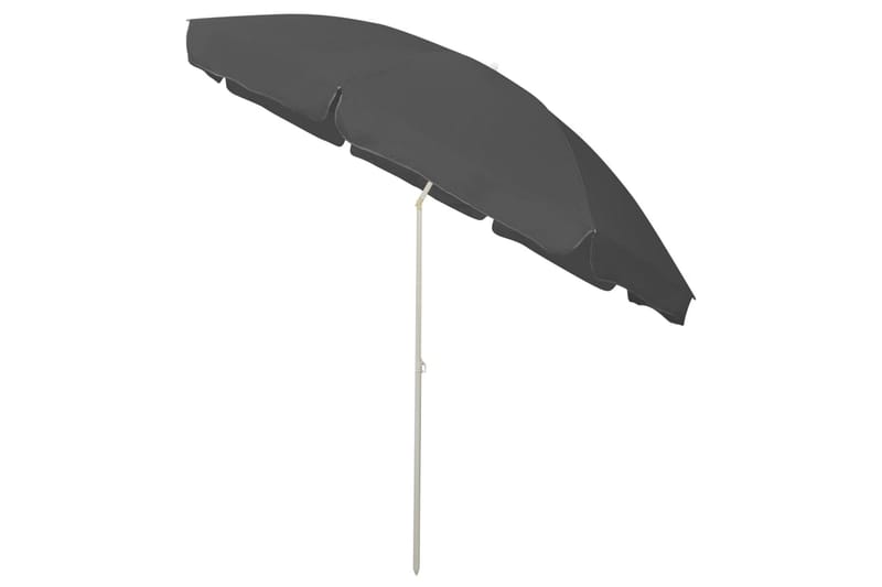 Strandparasoll antracit 300 cm - Antracit - Utemöbler - Solskydd - Parasoll - Strandparasoll
