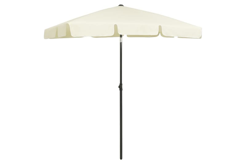 Strandparasoll gul 180x120 cm - Gul - Utemöbler - Solskydd - Parasoll - Strandparasoll