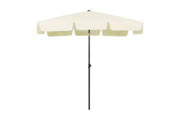 Strandparasoll gul 200x125 cm