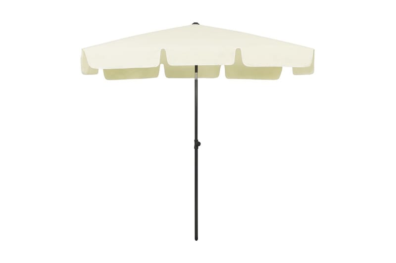 Strandparasoll gul 200x125 cm - Gul - Strandparasoll