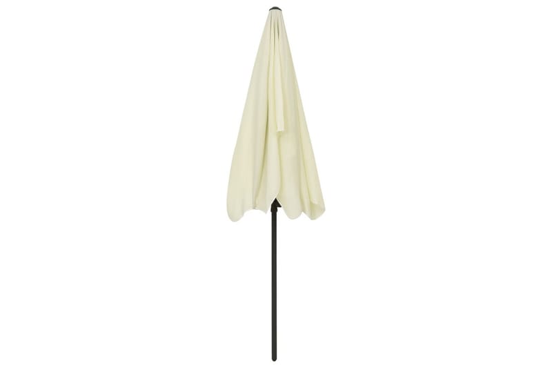 Strandparasoll gul 200x125 cm - Gul - Utemöbler - Solskydd - Parasoll - Strandparasoll