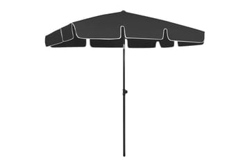 Strandparasoll svart 200x125 cm