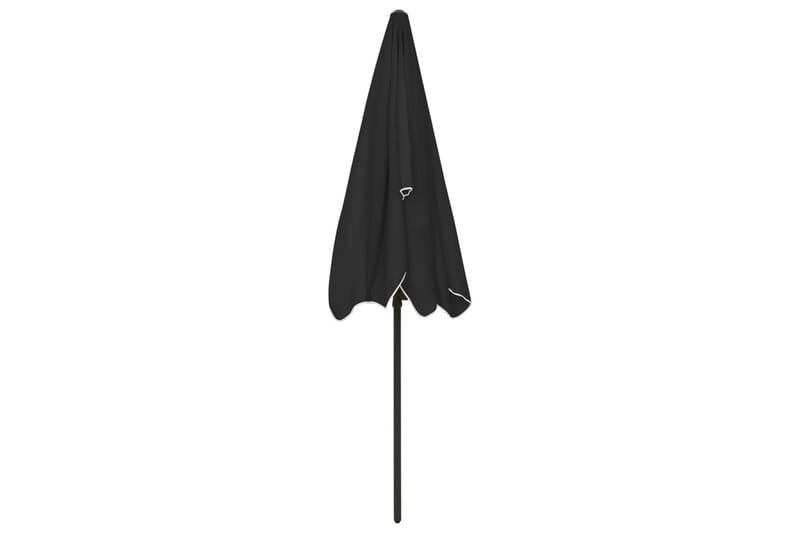 Strandparasoll svart 200x125 cm - Svart - Utemöbler - Solskydd - Parasoll - Strandparasoll