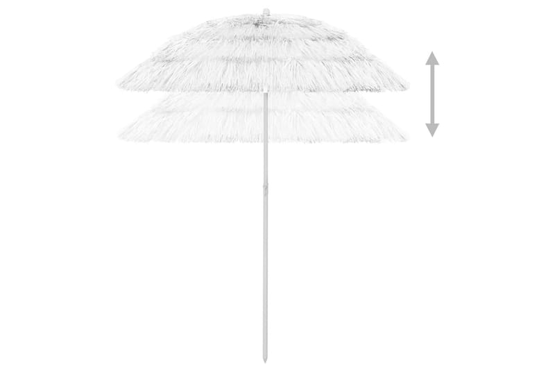 Strandparasoll vit 180 cm - Vit - Utemöbler - Solskydd - Parasoll - Strandparasoll