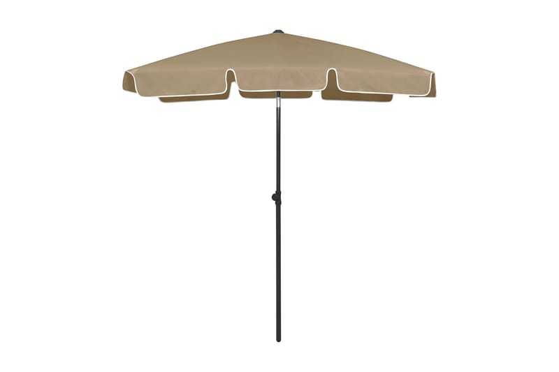 Strandparasoll taupe 180x120 cm - Taupe - Utemöbler - Solskydd - Parasoll - Strandparasoll