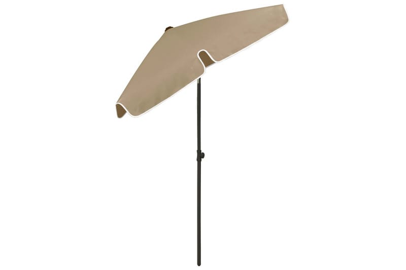Strandparasoll taupe 180x120 cm - Taupe - Utemöbler - Solskydd - Parasoll - Strandparasoll