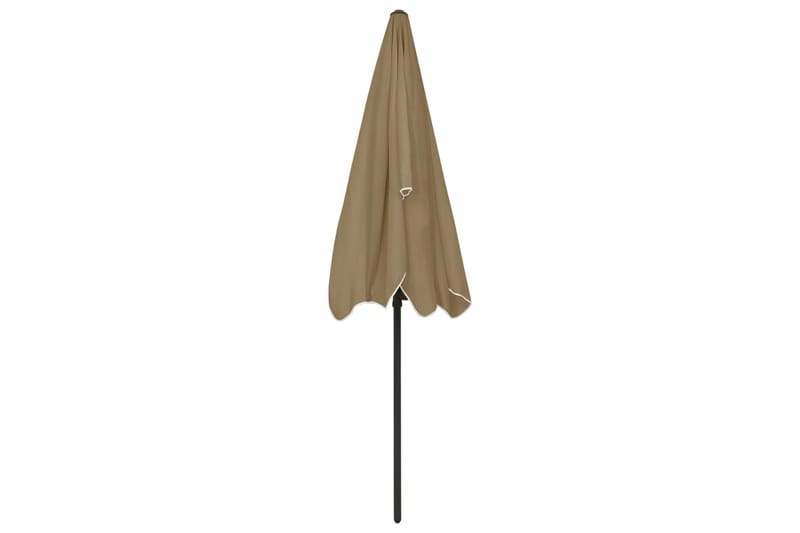 Strandparasoll taupe 200x125 cm - Taupe - Utemöbler - Solskydd - Parasoll - Strandparasoll