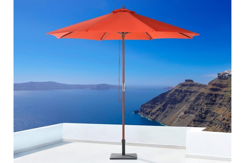 Toscana Ii Parasoll 254 cm - Röd - Utemöbler - Solskydd - Parasoll - Balkongparasoll