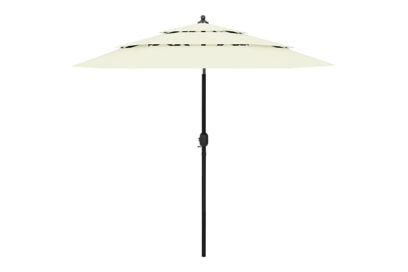 Trädgårdsparasoll med aluminiumstång 2,5 m sandfärgad - Beige - Utemöbler - Solskydd - Parasoll