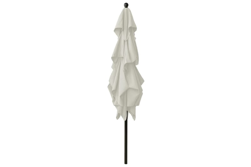 Trädgårdsparasoll med aluminiumstång 2,5x2,5 m sandfärgad - Beige - Utemöbler - Solskydd - Parasoll