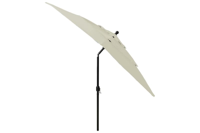Trädgårdsparasoll med aluminiumstång 2,5x2,5 m sandfärgad - Beige - Utemöbler - Solskydd - Parasoll