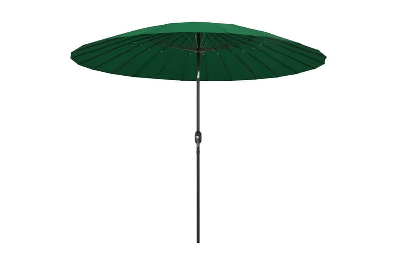 Trädgårdsparasoll med aluminiumstång 270 cm grön - Grön - Utemöbler - Solskydd - Parasoll