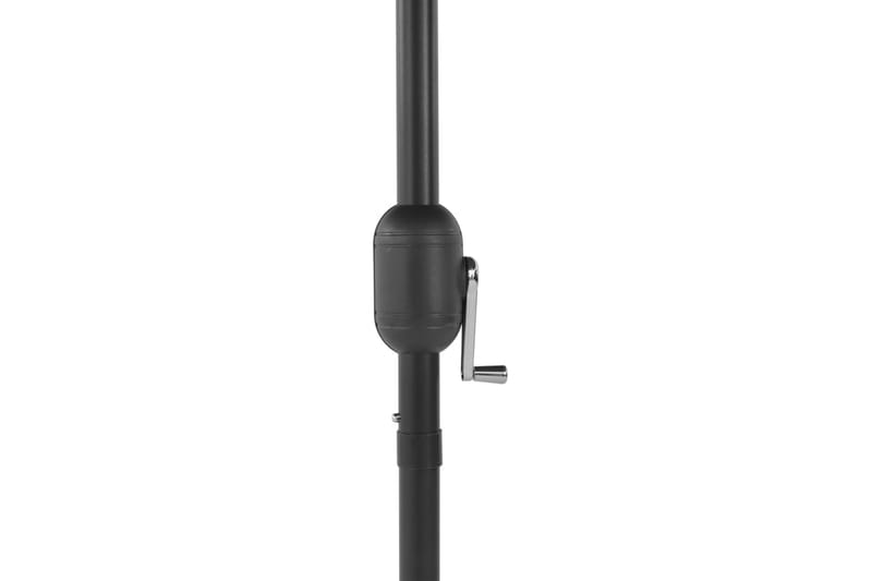Trädgårdsparasoll med aluminiumstång 270 cm svart - Svart - Utemöbler - Solskydd - Parasoll