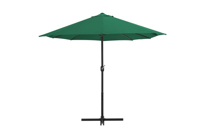 Trädgårdsparasoll med aluminiumstång 460x270 cm grön - Grön - Utemöbler - Solskydd - Parasoll