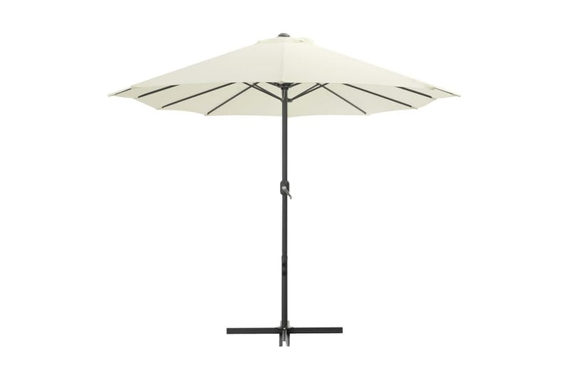 Trädgårdsparasoll med aluminiumstång 460x270 cm sand - Beige - Utemöbler - Solskydd - Parasoll