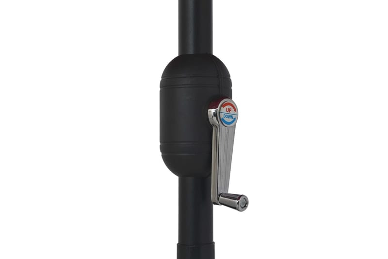 Trädgårdsparasoll med metallstång 400 cm svart - Svart - Utemöbler - Solskydd - Parasoll
