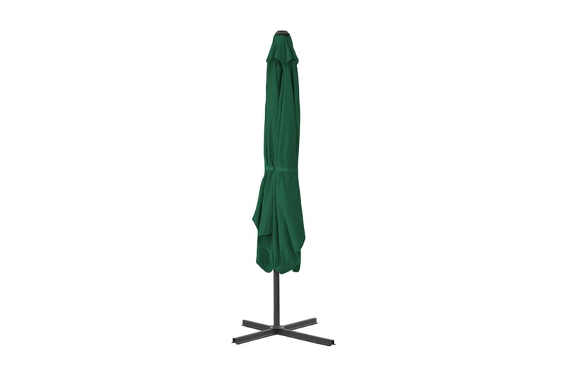 Trädgårdsparasoll med stålstång 250x250 cm grön - Grön - Utemöbler - Solskydd - Parasoll
