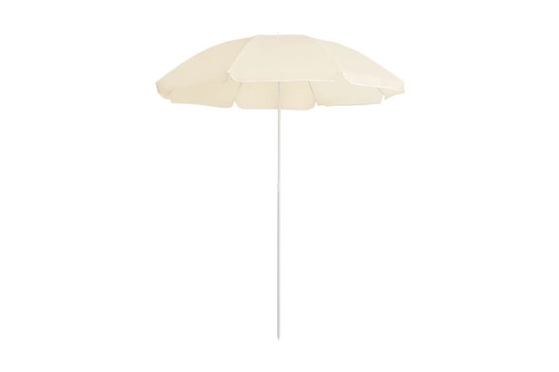 Trädgårdsparasoll med stålstång sand 180 cm - Beige - Utemöbler - Solskydd - Parasoll