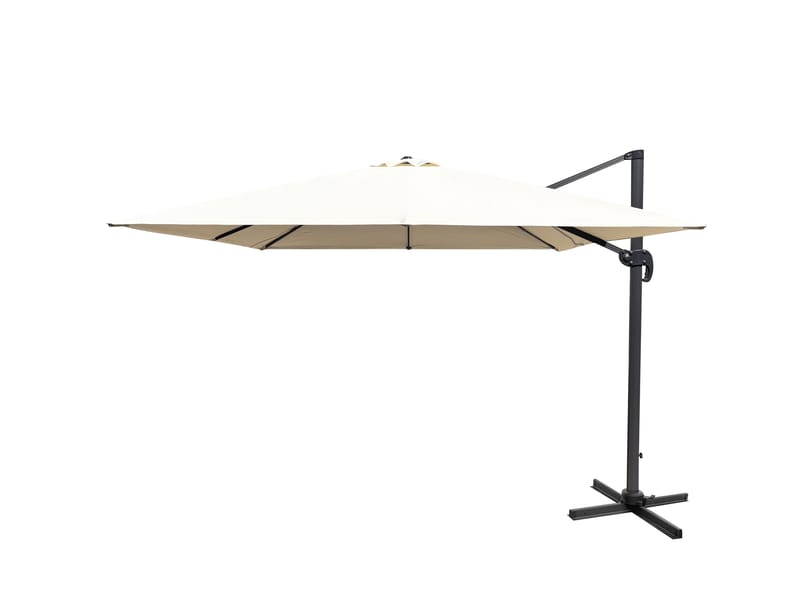 Uteparasoll Miami fristående 3x3 m - sand - Utemöbler - Solskydd - Parasoll - Hängparasoll & frihängande parasoll