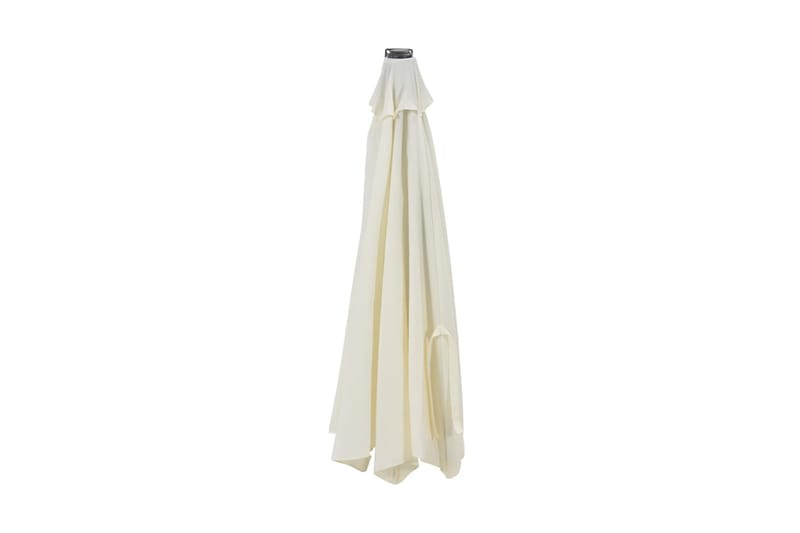 Väggmonterat parasoll med metallstång 300 cm sand - Beige - Utemöbler - Solskydd - Parasoll