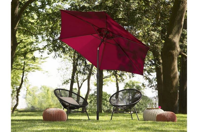 Varese Parasoll 230 cm - Röd - Utemöbler - Solskydd - Parasoll
