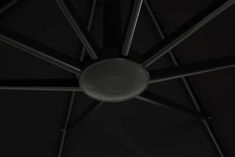 Vienna Lyx Parasoll 3,5 m - Svart - Utemöbler - Solskydd - Parasoll - Hängparasoll & frihängande parasoll